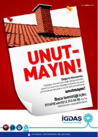 İGDAŞ Baca Bakımları İçin Doğalgaz Kullanıcılarını Uyardı İGDAŞ Baca Bakımları İçin Doğalgaz Kullanıcılarını Uyardı