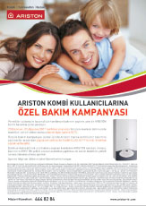 Ariston Thermo Group Kombi Kullanıcılarına, Özel Bir Çekiliş ve Kampanya Sunuyor Ariston Thermo Group Kombi Kullanıcılarına, Özel Bir Çekiliş ve Kampanya Sunuyor