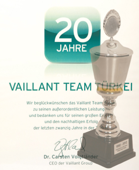 Vaillant Türkiye’deki 20. Yılını Kutluyor