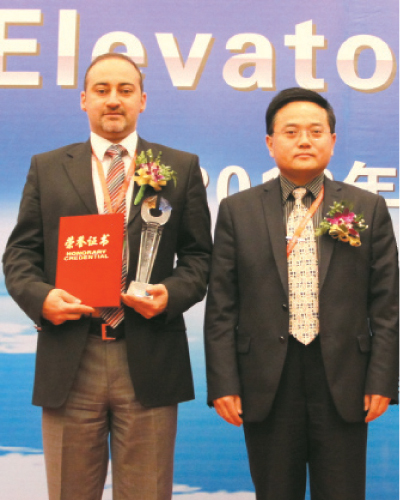 Omak Asansör’e Uluslarası Başarı Ödülü  Canny Elevator Company’den Geldi