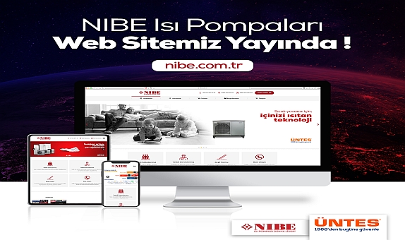 Üntes Güvencesindeki NIBE Isı Pompaları Web Sitesi Yayın Hayatına Başladı Üntes Güvencesindeki NIBE Isı Pompaları Web Sitesi Yayın Hayatına Başladı