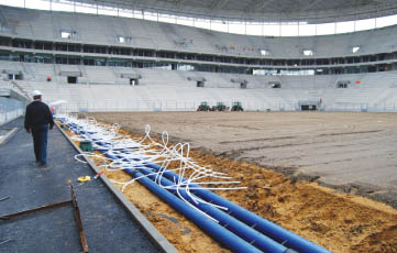 REHAU Çim Saha Isıtma Sistemleri Türk Telekom Arena Stadı’nda Tercih Edildi 