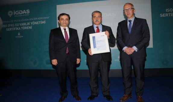 Ulusal Kalite Büyük Ödüllü İGDAŞ'a, ISO'dan Varlık Yönetimi Standardı Belgesi