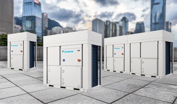 Daikin'den Bluevolution Inverter Kontrollü Scroll Kompresörlü Soğutma Grubu ve Isı Pompası Serisi Daikin'den Bluevolution Inverter Kontrollü Scroll Kompresörlü Soğutma Grubu ve Isı Pompası Serisi