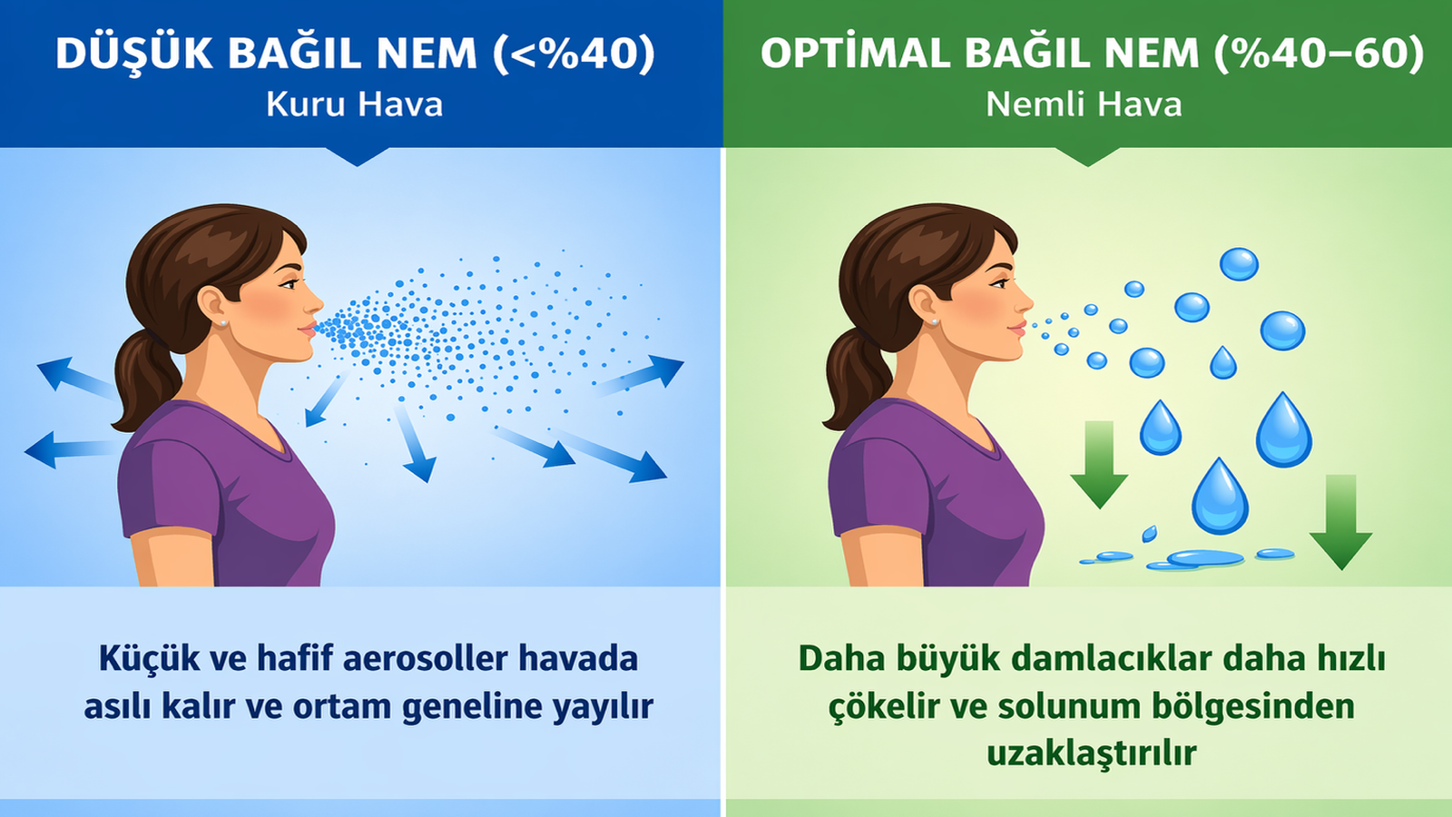 İdeal nem dengesinin, daha sağlıklı iç mekanlar oluşturmaya katkısı İdeal nem dengesinin, daha sağlıklı iç mekanlar oluşturmaya katkısı