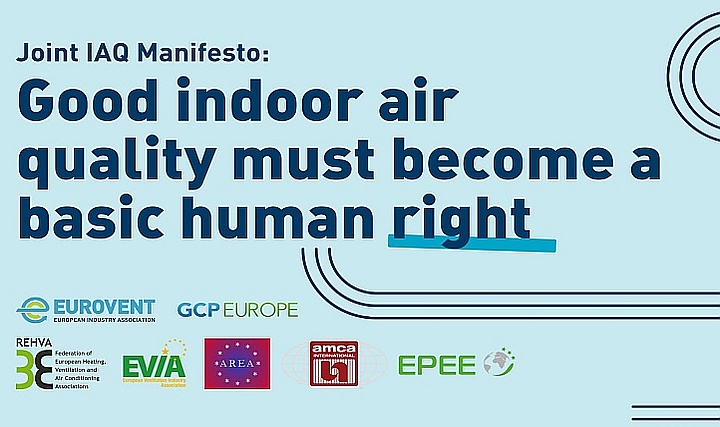 Avrupalı Dernekler İç Mekan Hava Kalitesi (IAQ) Manifestosu Yayımlandı