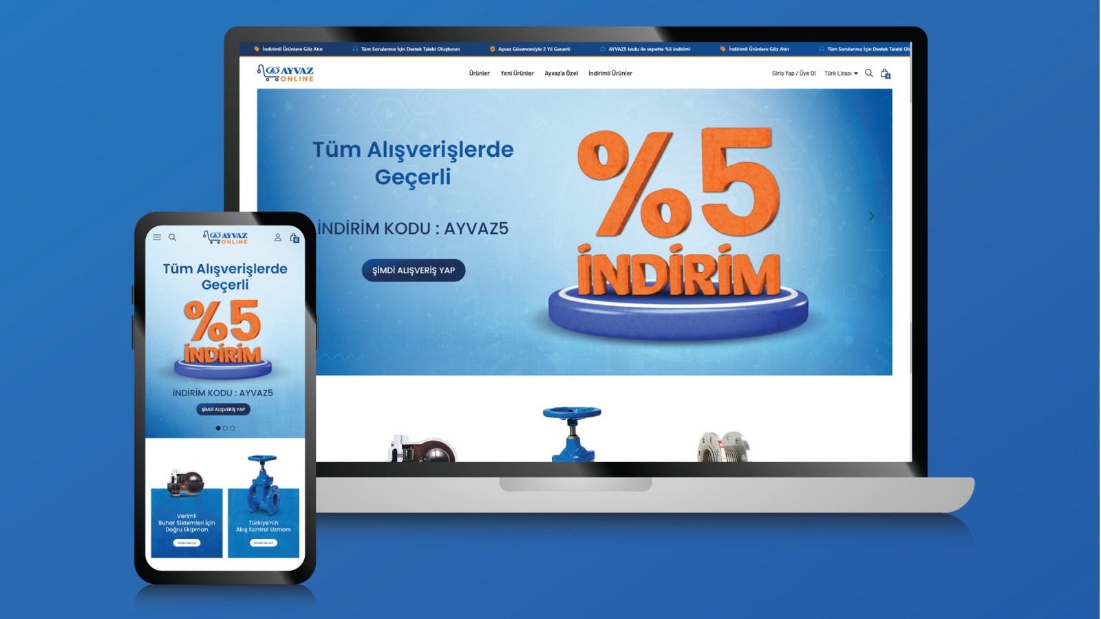 AyvazOnline E-Ticaret Sitesi Yeniledi AyvazOnline E-Ticaret Sitesi Yeniledi