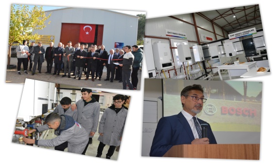 Bosch Home Comfort Türkiye, Manisa Mesleki ve Teknik Anadolu Lisesi'nde Uygulama Laboratuvarı Açtı Bosch Home Comfort Türkiye, Manisa Mesleki ve Teknik Anadolu Lisesi'nde Uygulama Laboratuvarı Açtı