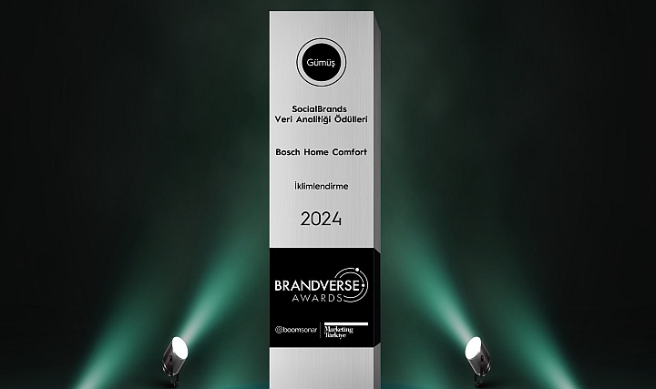 Bosch Home Comfort'a Brandverse Awards'tan 'Gümüş' Ödül Bosch Home Comfort'a Brandverse Awards'tan 'Gümüş' Ödül