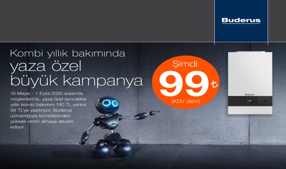 Buderus'tan Avantajlı Kombi Bakım Kampanyası Buderus'tan Avantajlı Kombi Bakım Kampanyası