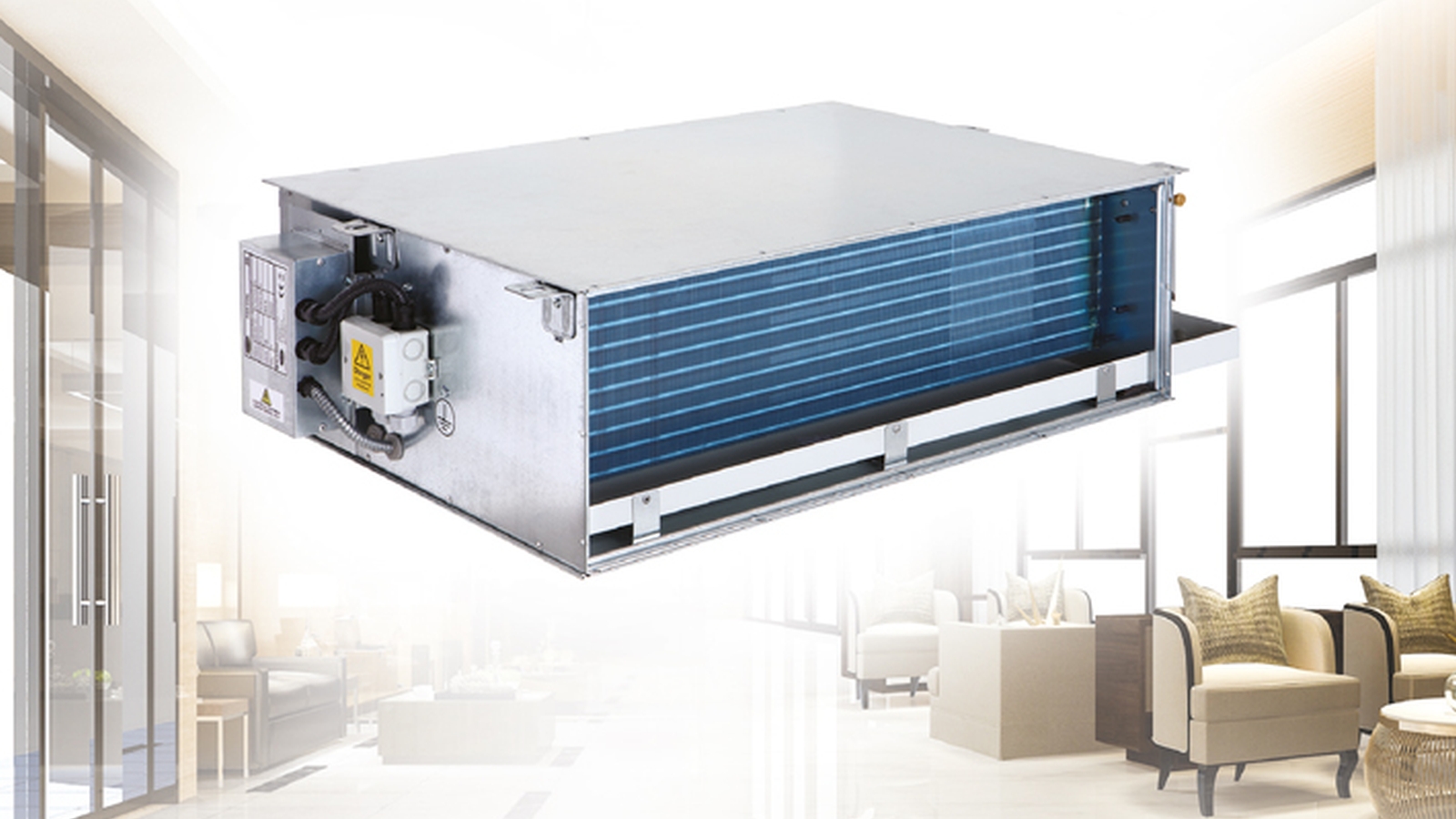 Carrier 42DT Yüksek Basınçlı Kanallı Gizli Tavan Tipi Fancoil Ünitesi class=