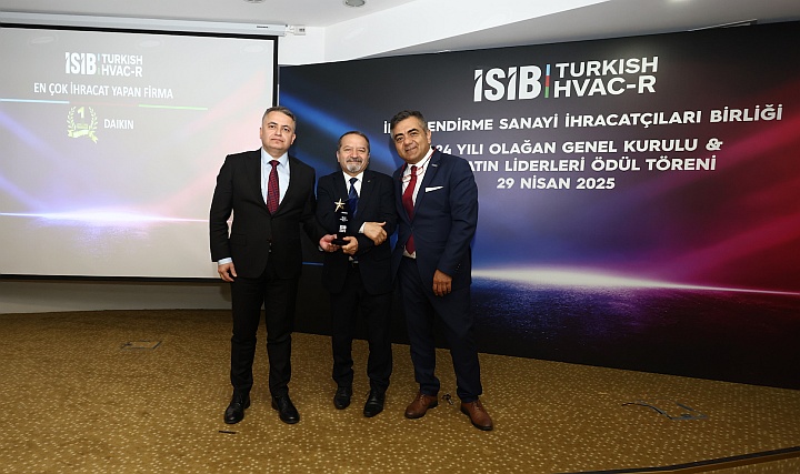 Daikin, 10. Kez "En Çok Split Klima İhracatı" Yapan Firma Kategorisinde Birinci Oldu Daikin, 10. Kez "En Çok Split Klima İhracatı" Yapan Firma Kategorisinde Birinci Oldu