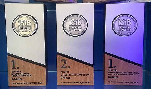 Daikin İhracatta 3 Ayrı Ödüle Layık Görüldü Daikin İhracatta 3 Ayrı Ödüle Layık Görüldü
