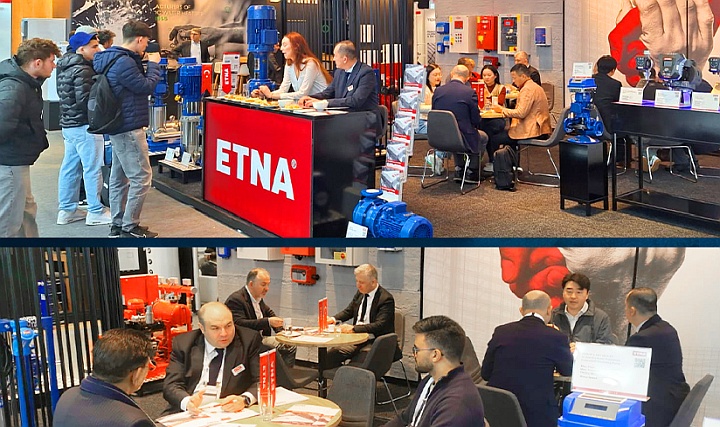 ETNA, ISH'da Sürdürülebilir ve Yüksek Verimli Pompa Çözümlerini Dünyaya Tanıttı ETNA, ISH'da Sürdürülebilir ve Yüksek Verimli Pompa Çözümlerini Dünyaya Tanıttı
