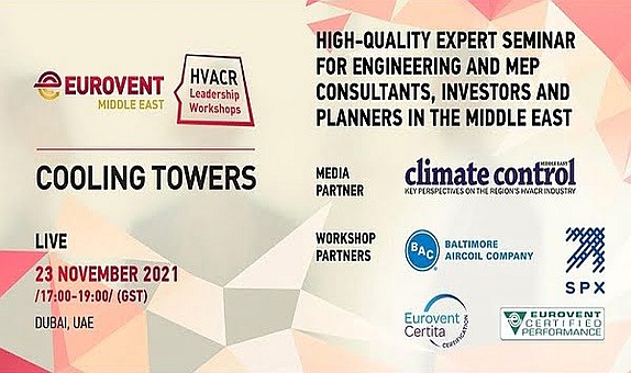 Eurovent Middle East, Soğutma Kulesi Rehberini Piyasaya Sürdü