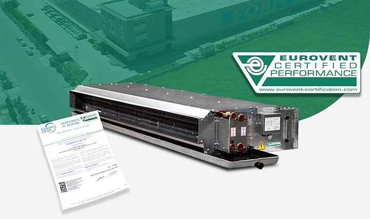 Form Fancoil Cihazları Artık Eurovent Sertifikalı