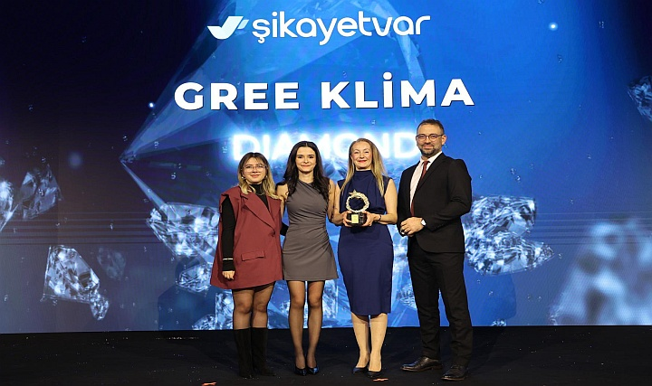 Gree Klima, Şikayetvar A.C.E. Awards 2024'te Diamond Ödül Kazandı Gree Klima, Şikayetvar A.C.E. Awards 2024'te Diamond Ödül Kazandı