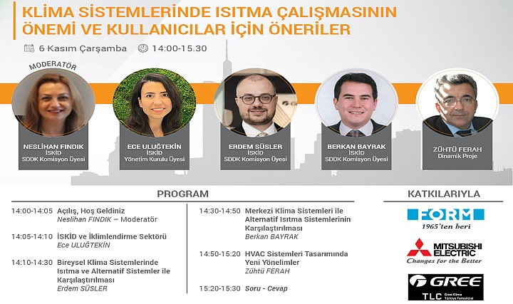 Klima Sistemlerinde Isıtma Çalışmasının Önemi Webinarı Klima Sistemlerinde Isıtma Çalışmasının Önemi Webinarı