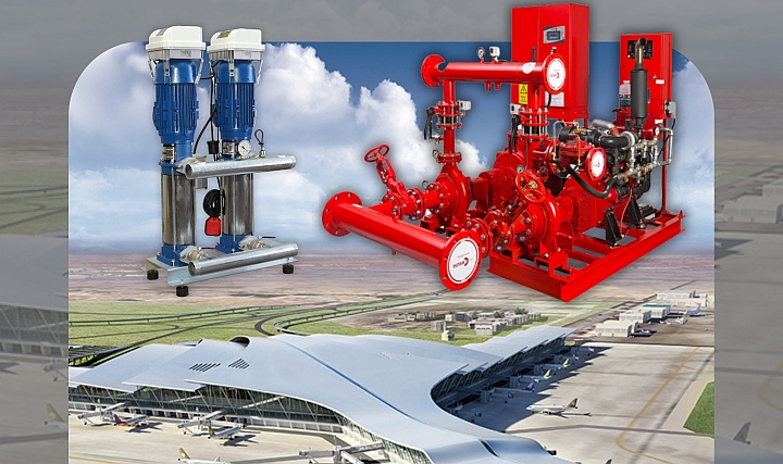 Libya Tripoli Havalimanı'nda Duyar Pompa Sistemleri Kullanıldı Libya Tripoli Havalimanı'nda Duyar Pompa Sistemleri Kullanıldı