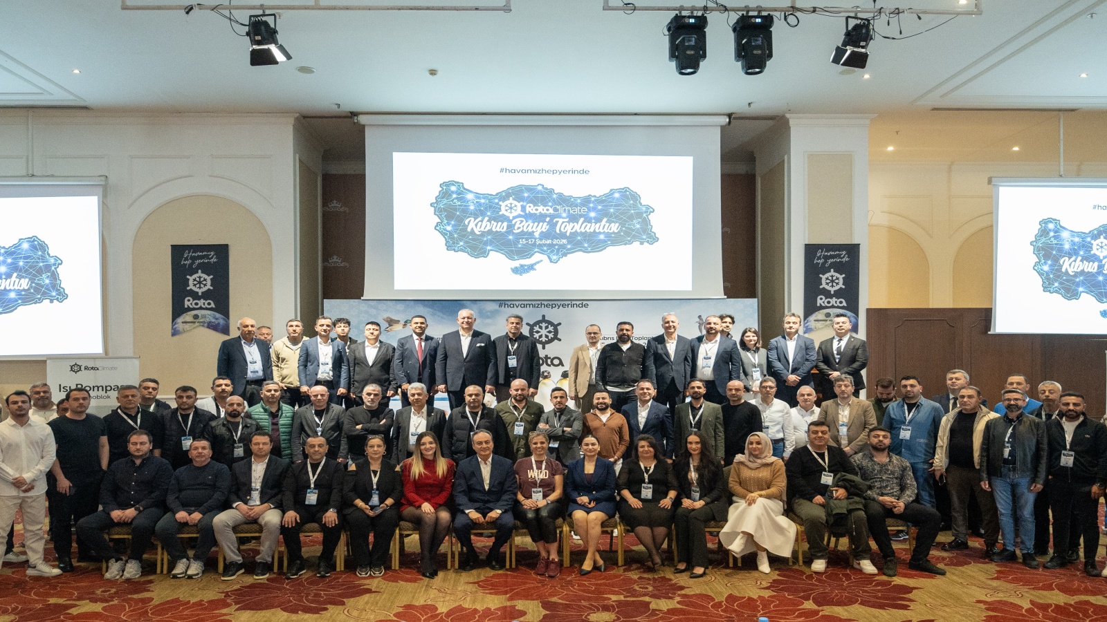 Rota Klima, Kıbrıs'ta Bayi Toplantısında Bayileriyle Bir araya Geldi Rota Klima, Kıbrıs'ta Bayi Toplantısında Bayileriyle Bir araya Geldi