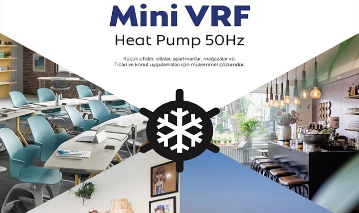 ROTA Mini VRF Klimalar İle 64 İç Üniteyi Tek Bir Kontrol İle Yönetebilirsiniz