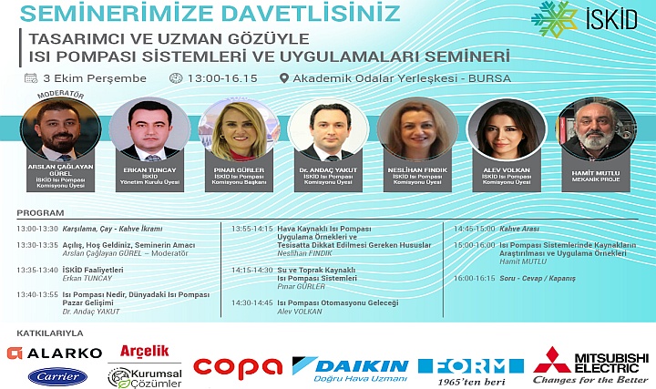 Tasarımcı ve Uzman Gözüyle Isı Pompası Sistemleri ve Uygulamaları Semineri Tasarımcı ve Uzman Gözüyle Isı Pompası Sistemleri ve Uygulamaları Semineri