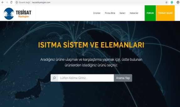 Tesisat Diyalogları Web Sitesi Yayında Tesisat Diyalogları Web Sitesi Yayında