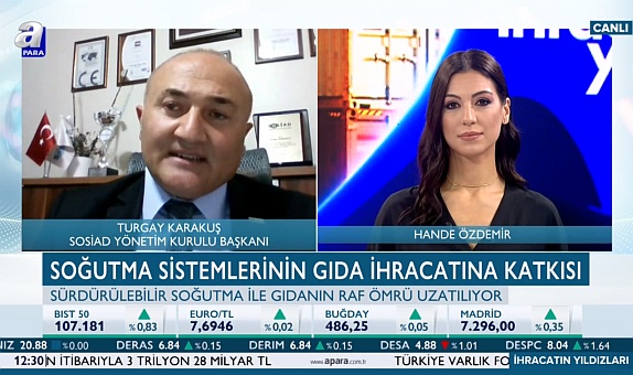 Turgay Karakuş, A Para TV'de İhracatın Yıldızları Programının Konuğu Oldu