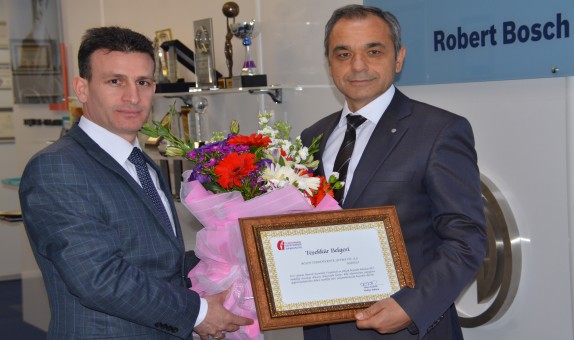 Bosch Termoteknik'e Maliye Bakanlığı'ndan Teşekkür Belgesi