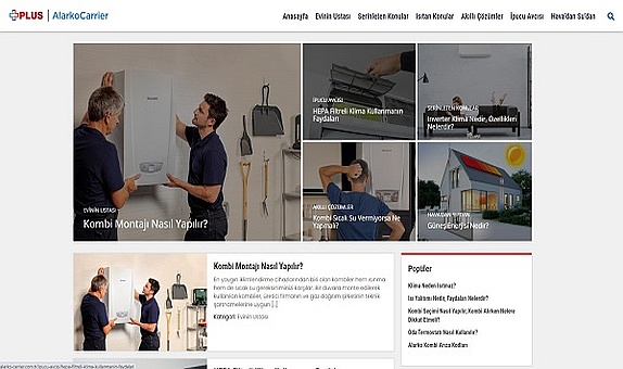 Alarko Carrier İklimlendirme Rehberi Alarko Carrier Plus'ı Yayına Aldı